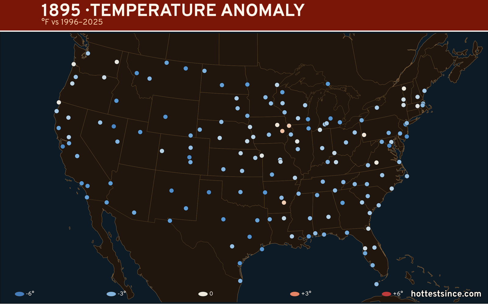1895 U.S. temperature anomaly map