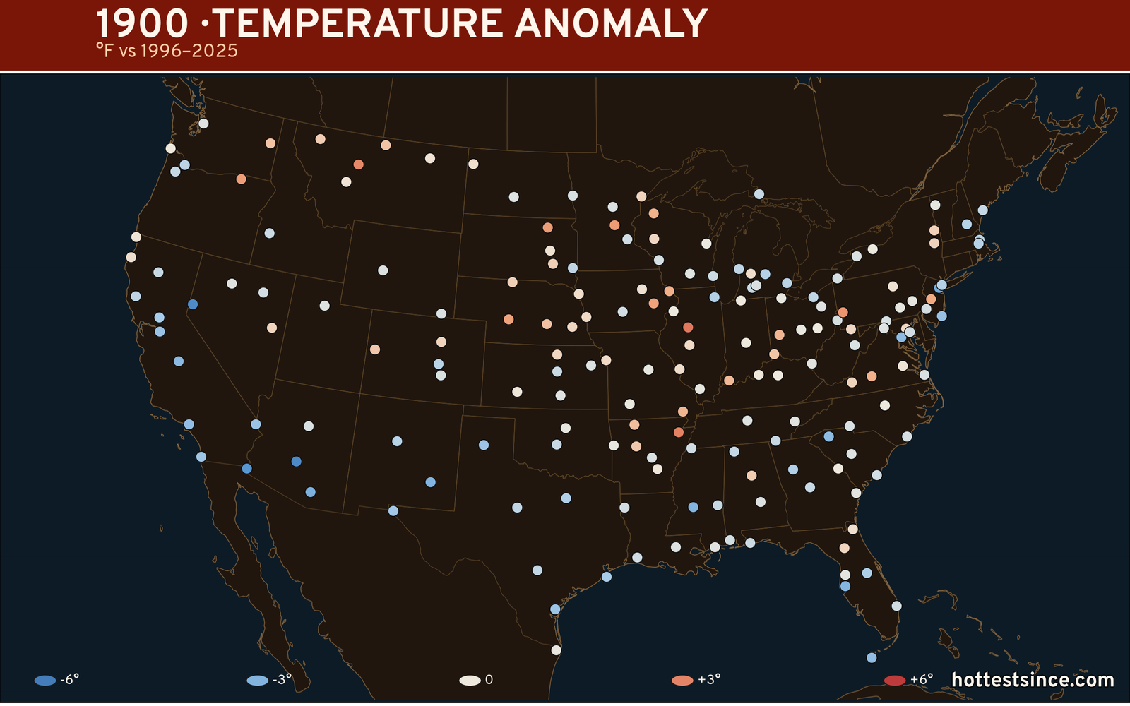 1900 U.S. temperature anomaly map