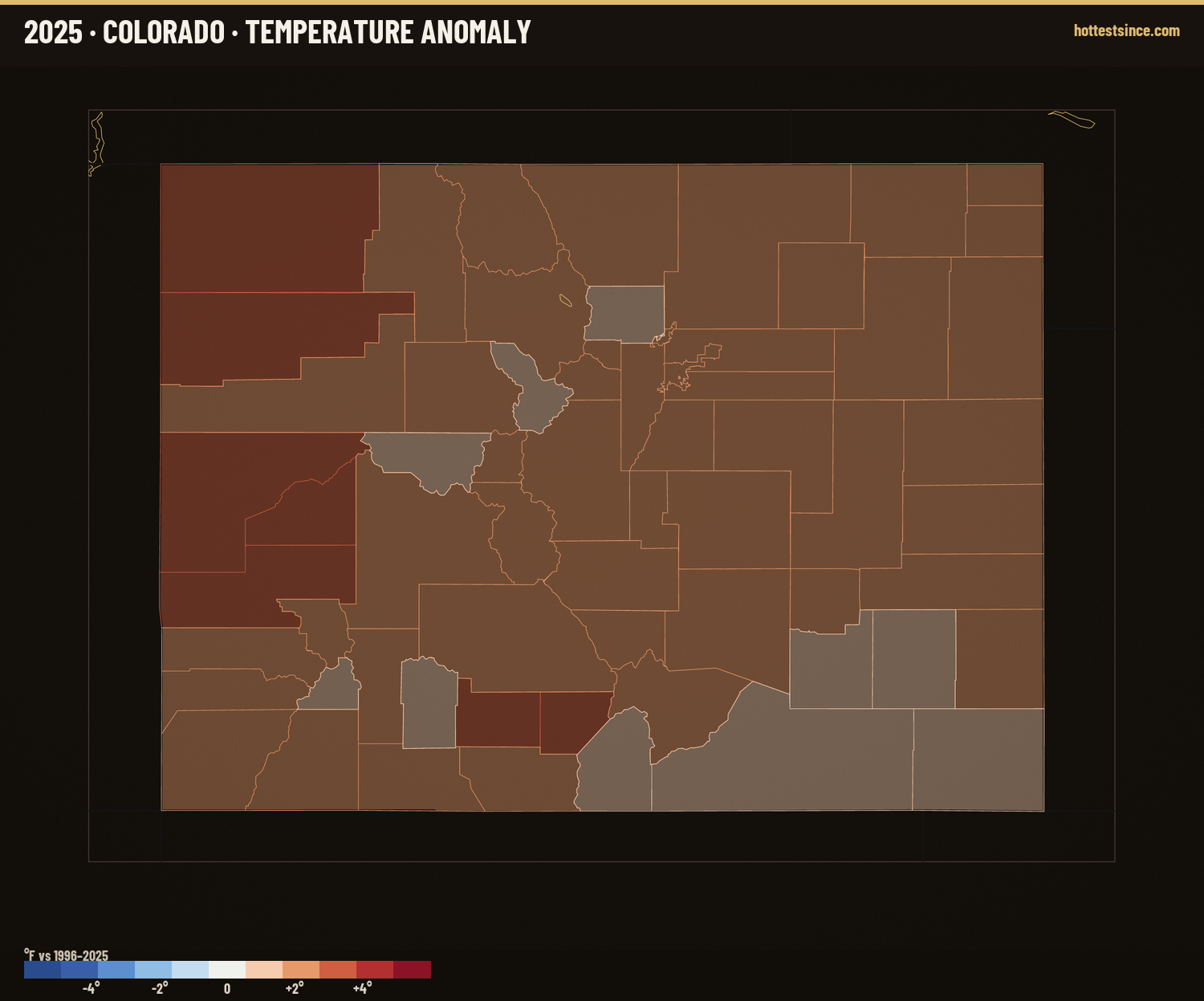 Where 2025 Ran Warm &amp; Cool