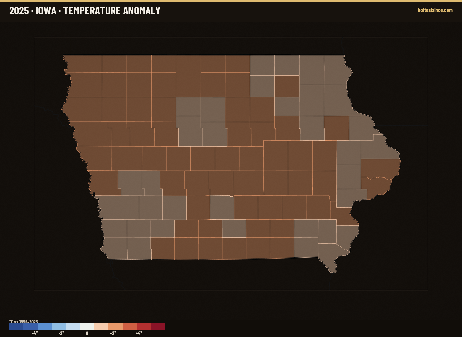Where 2025 Ran Warm &amp; Cool