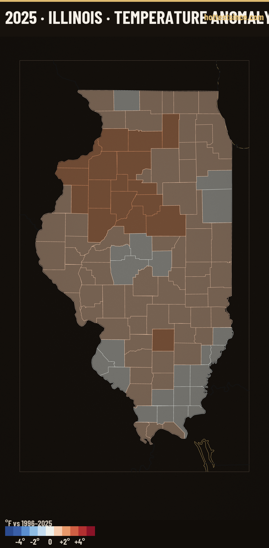Where 2025 Ran Warm &amp; Cool