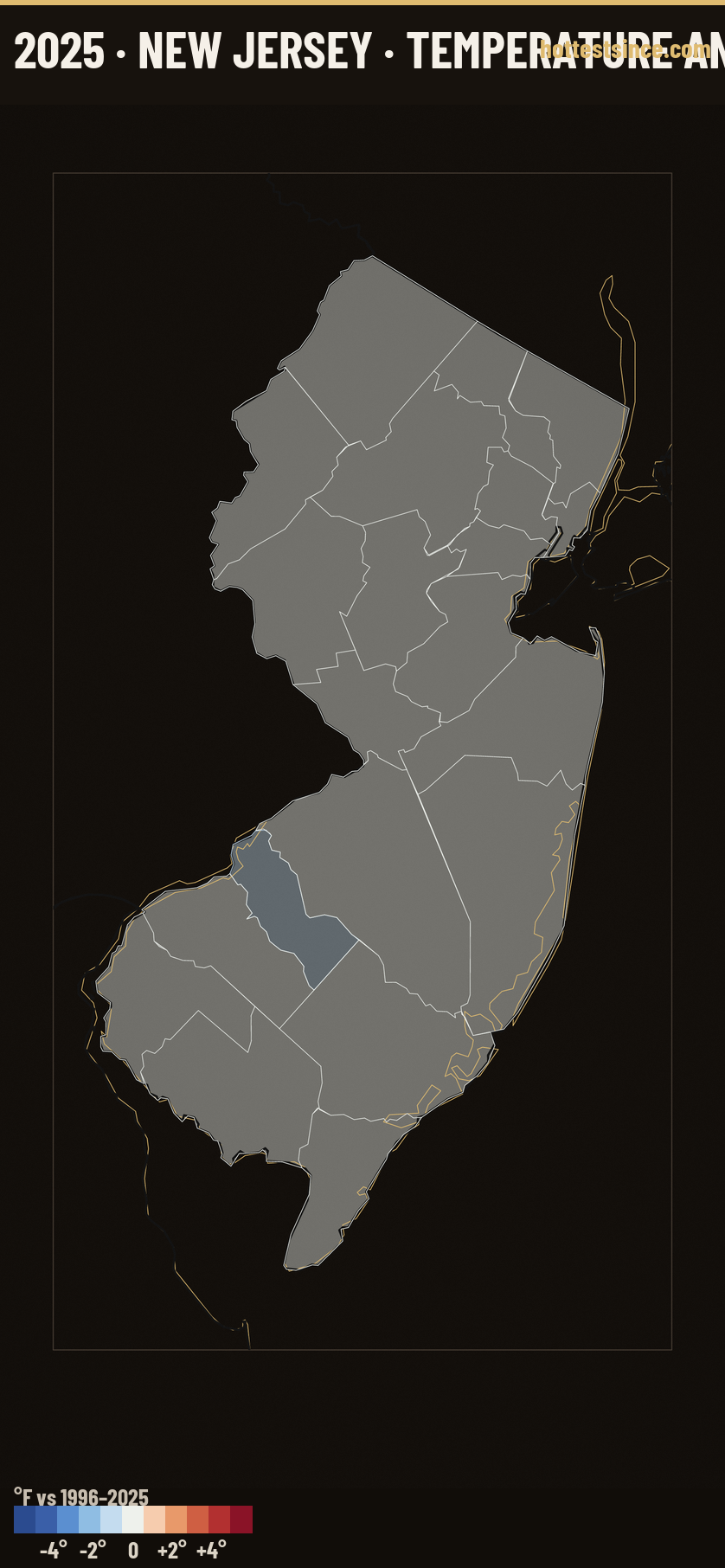 Where 2025 Ran Warm &amp; Cool