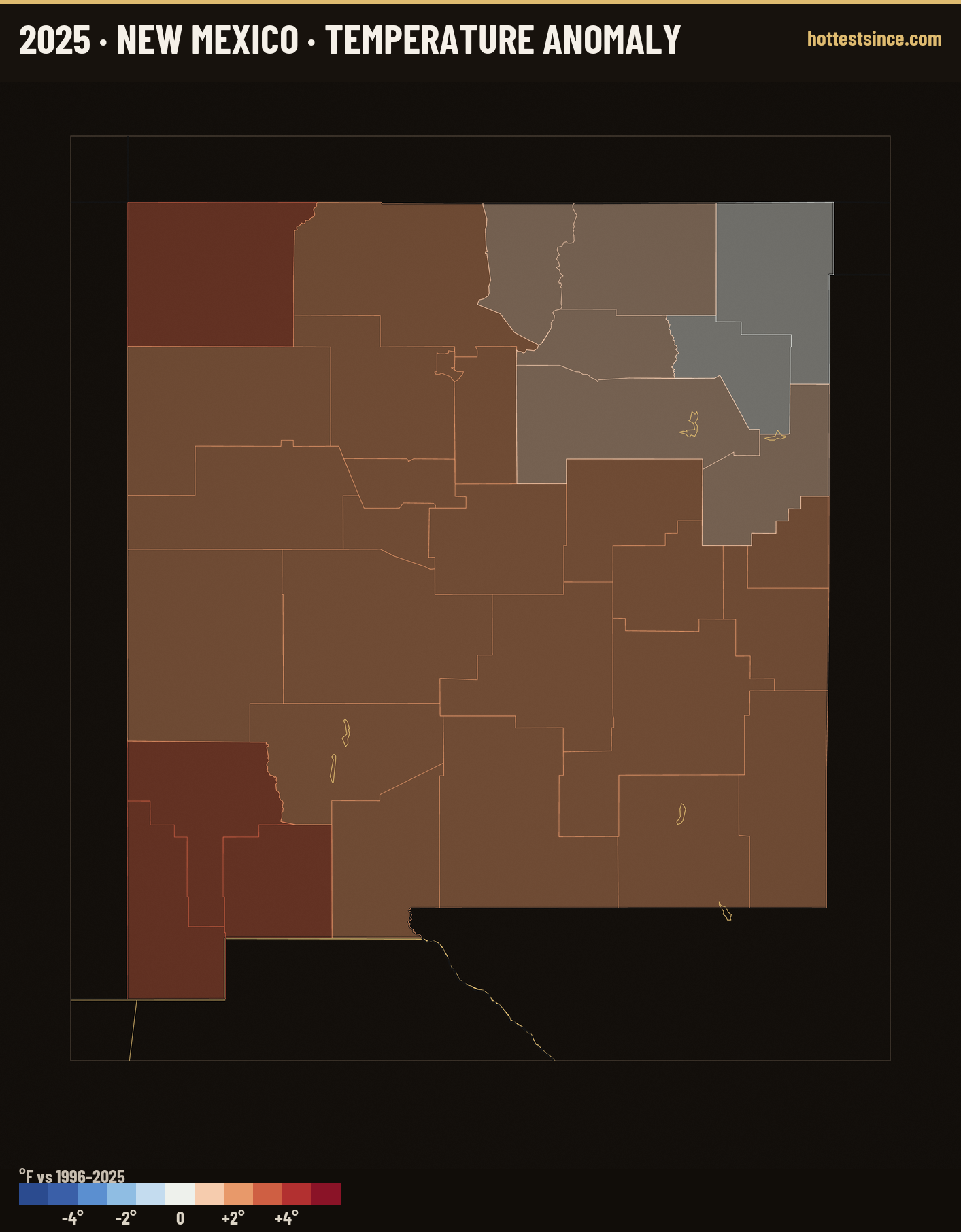 Where 2025 Ran Warm &amp; Cool