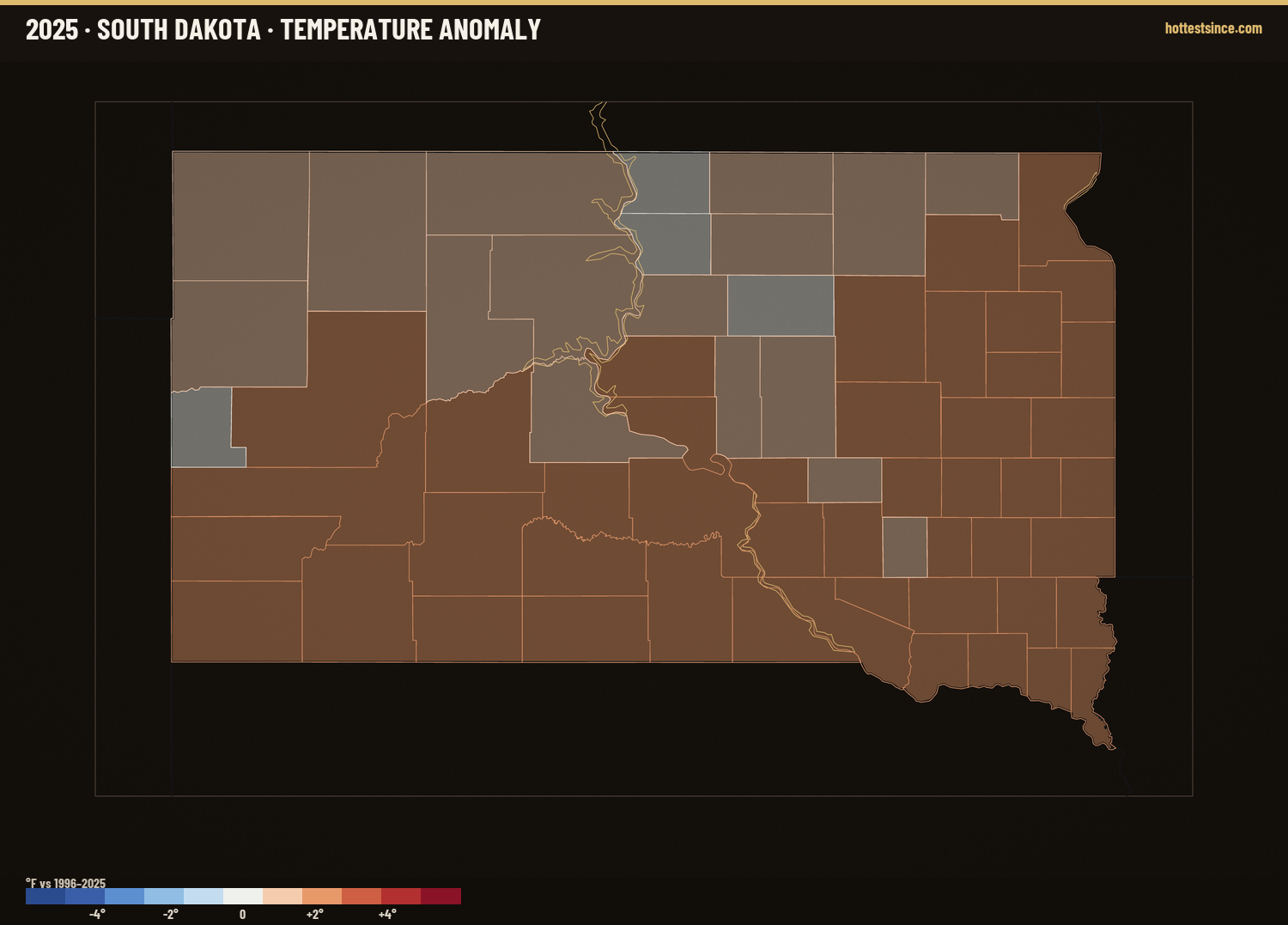 Where 2025 Ran Warm &amp; Cool