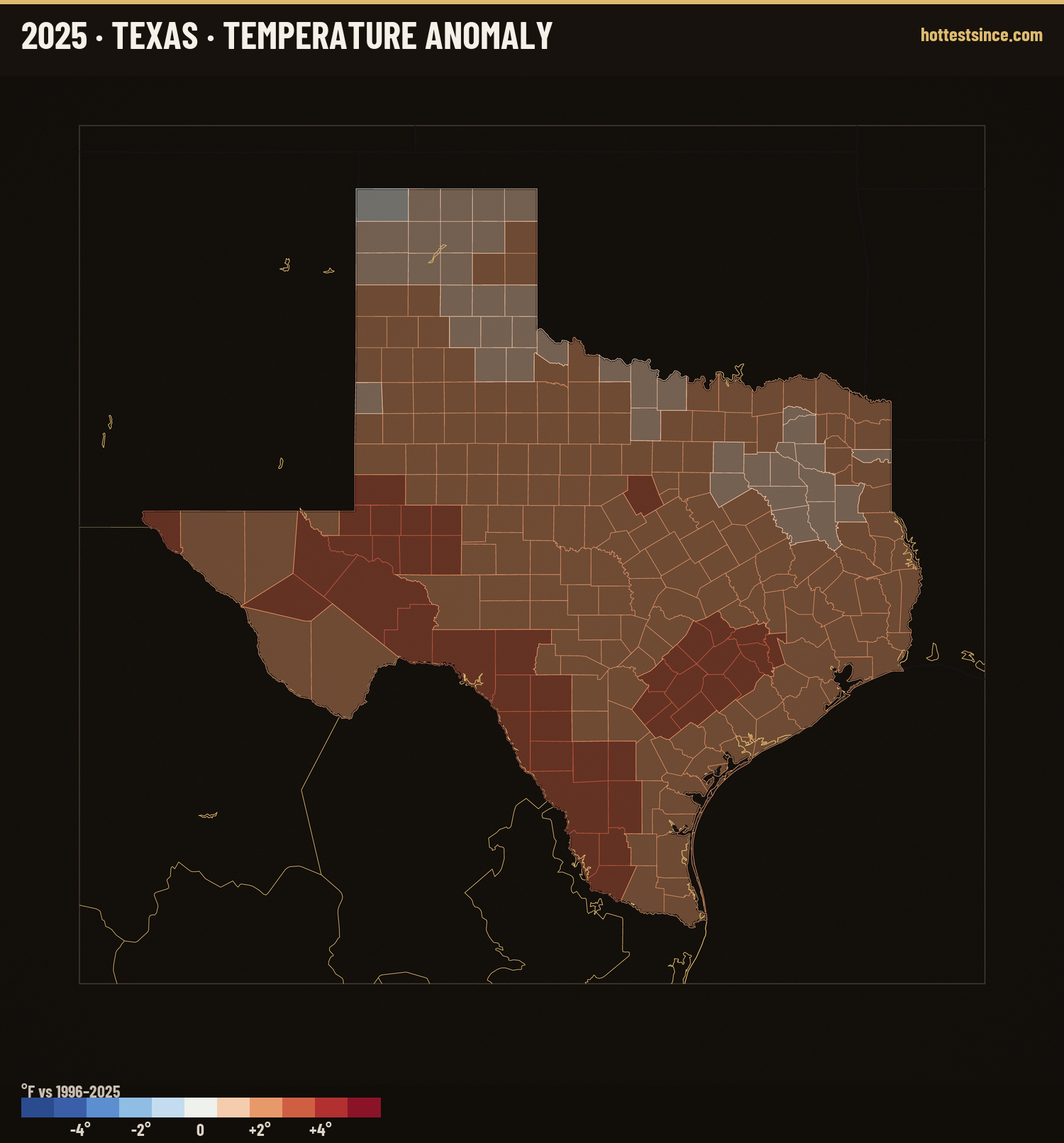 Where 2025 Ran Warm &amp; Cool