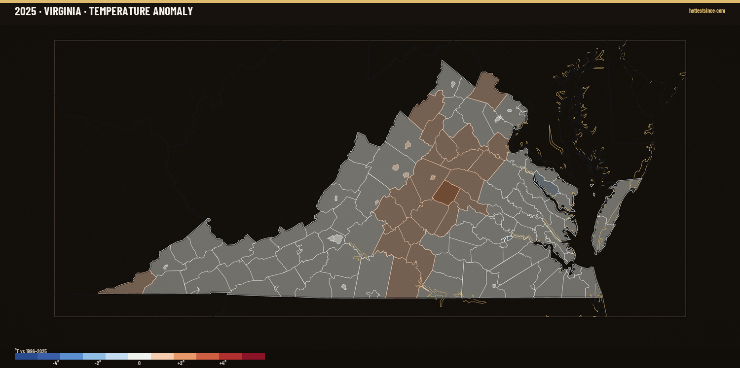 Where 2025 Ran Warm &amp; Cool
