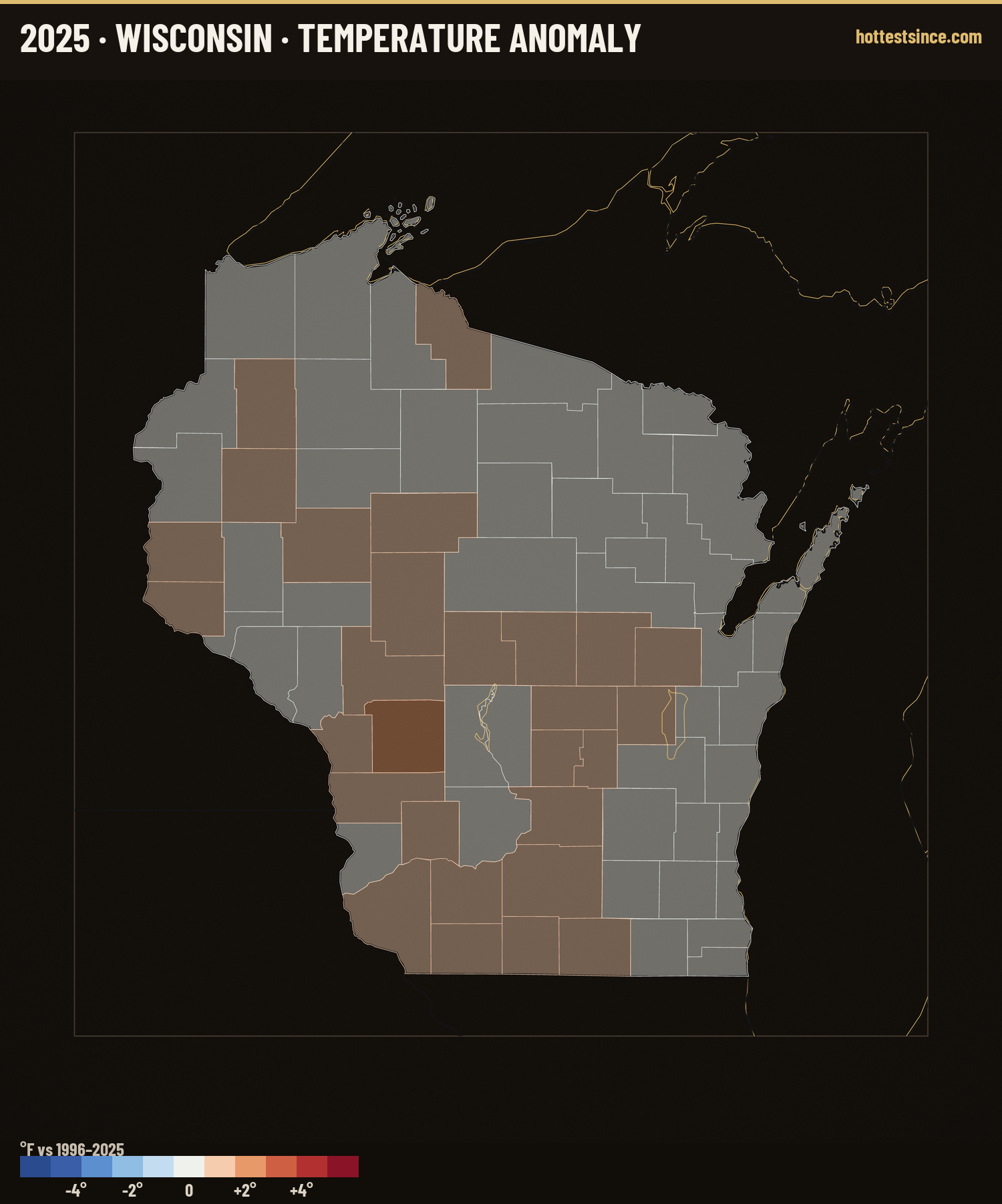 Where 2025 Ran Warm &amp; Cool